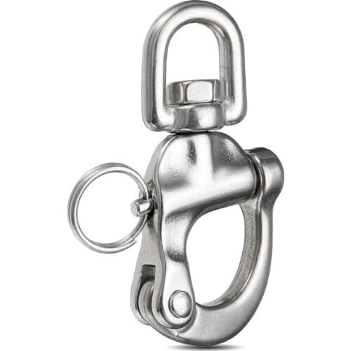 316 Stainless Steel Coil Type Rotary Spring Shackle Quick Release Shackle