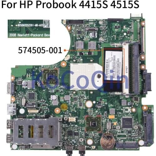 574505-001 574505-601 For HP Probook 4415S 4515S Laptop Motherboard 6050A2252201-MB-A03 DDR2 Notebook Mainboard