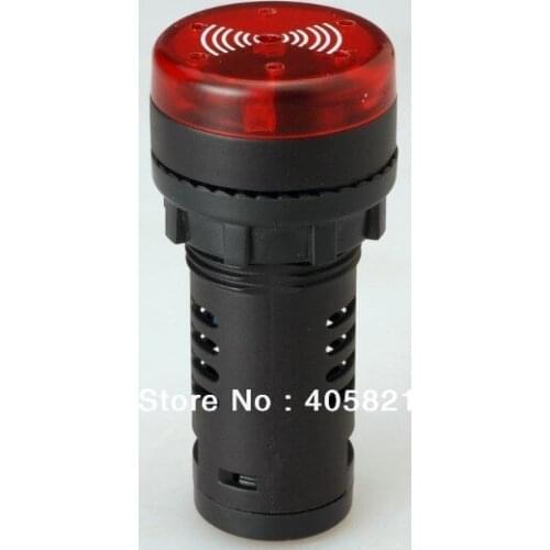 AD16-22SM 12V 24V 110V 220V Flashing Buzzer 22MM LED buzzer indicator light