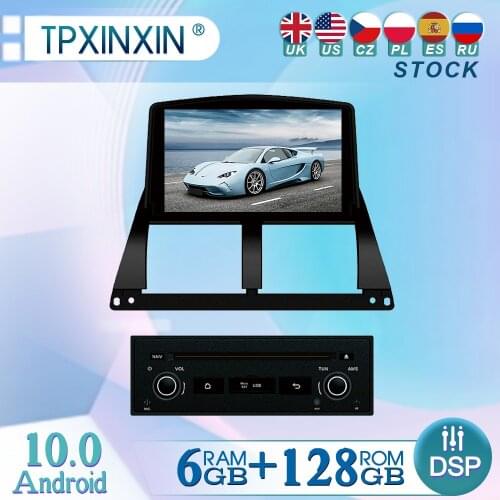 6+128GB For Saipa Tiba 2014+ Android 10 Radio Player Car GPS Navigation Head Unit Car Radio with Screen WIFI DSP CARPLAY