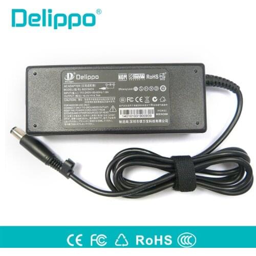 Delippo 19V 4.74A 7.4*5.0MM 90W AC laptop Charger Power Adapter for HP 463955-001 609940-001 PPP012H-S Pavilion dv4 dv5 g4 g6 g7