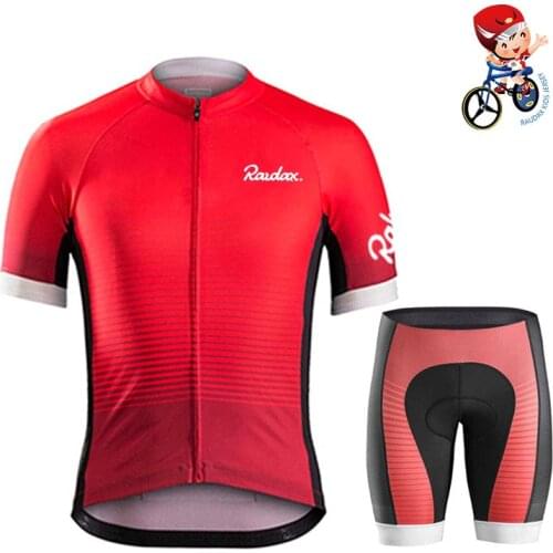 Kids Clothes 2021 Cycling Jersey Short Sleeve Summer Bike Cycling Clothing Mtb Breathable Quick Drying Childrens Cycling Wear