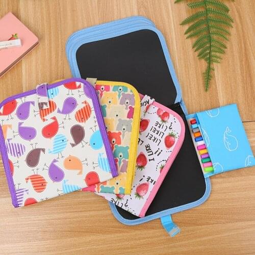 Children Repeatedly Write Erasable Portable Drawing Books Student Graffiti Drawing Small Double-sided Blackboard