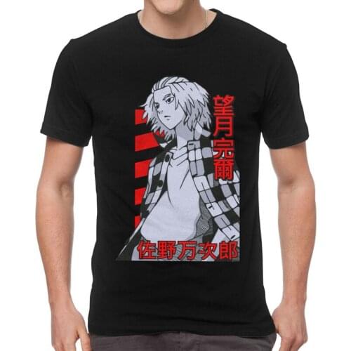 Tokyo Revengers T Shirts Men Short Sleeve 100% Cotton T-shirts Anime Manga Manjiro Sano Mikey Tee Tops Novelty Tshirts Gift