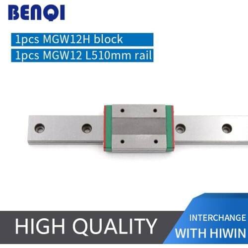 HOT SALE 3d printer 510mm linear guide rail price MGW12- L510mm + a MGW12H block for cnc parts