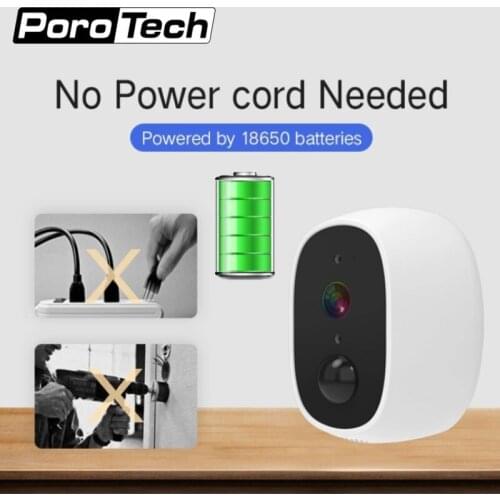 Rechargeable Battery Powered WiFi Camera Y6 1080P Full HD Outdoor Indoor Security IP Camera with 130 Wide View Angle PIR alarm