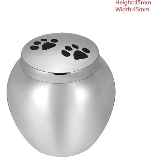KLH100 Pawsitively Cherished Cremation Urn-Engraveable Perfect Paw Print Pet Urn for Your Loving Dog or Cat Ashes