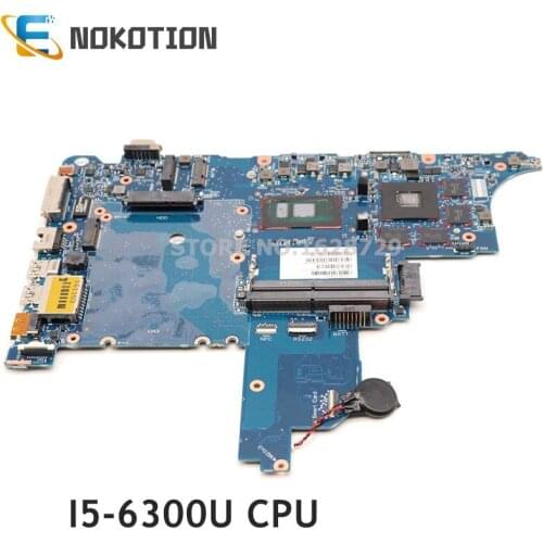 NOKOTION 840712-601 840712-001 For HP ProBook 650 G2 Laptop motherboard SR2F0 I5-6300U CPU CIRCUS-6050A2723701-MB-A02