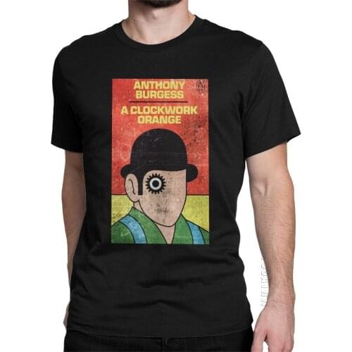 Fashion A Clockwork Orange T Shirts Men Cotton T-Shirts Kubrick Alex Burgess Droogs Anthony Milk Movie Short Sleeve Tees Adult