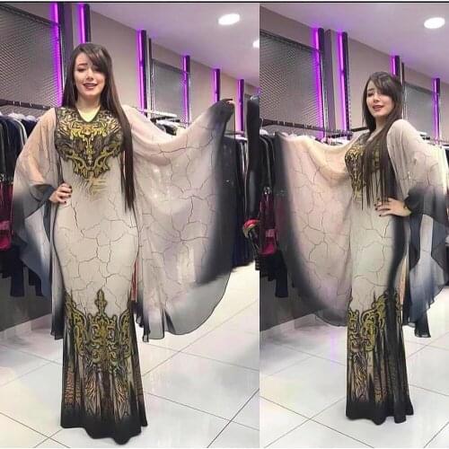 Muslim Dress For Women Abayas Dubai Islamic Clothing Bangladesh Hijab Evening Dresses Batwing Sleeve Maxi African Ramadan Eid