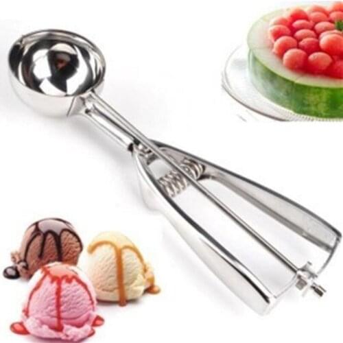 Stainless steel ice cream scoops diameter 4/5/6cm fruit spoon cookies spoon ball maker cooking tool LX4177