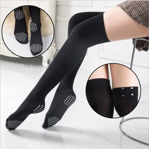 Belly Dance Accessories Cotton Socks Lady Belly Dance Practice Long Socks Silicone non-slip Cotton Warm Over the knee Stockings