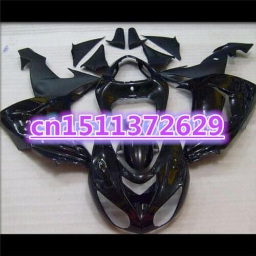 100%new All black Fairings For KAWASAKI 06-07 NINJA ZX10R 06 07 ZX-10R black ZX 10R 10 R 2006 2007 Body Fairing Kit