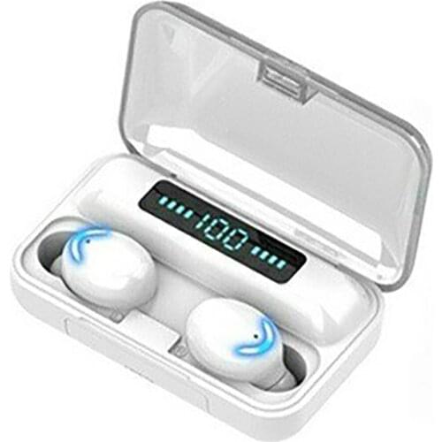 New F9-5d Mini Bluetooth 5.0 Headset 2200MAH Capacity TWS Earphones LED Twins Earbuds Waterproof 5D Stereo Headphones