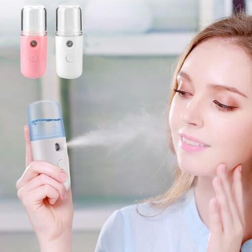 Portable Nano Mist Sprayer Mini USB Rechargeable Face Spray Facial Body Steamer Moisturizing Skin Alcohol Disinfectants Sprayer
