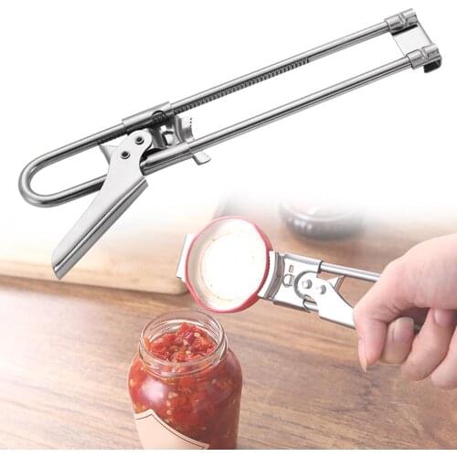 Professional Portable Adjustable Manual Stainless Steel Jar Lid Opener Gripper Can Opener Kitchen supplies Accessories