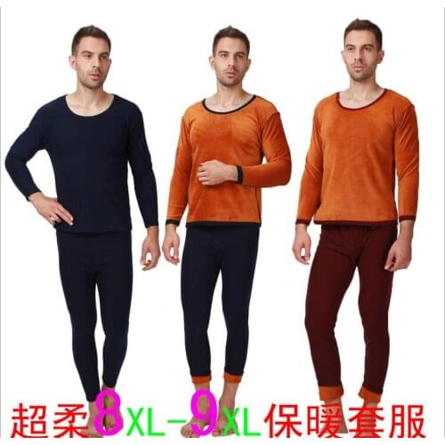 Underwear Factory direct selling winter men thick gold armour pure cotton super obese velvet warm comfortable plus size XL-9XL