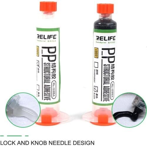 RELIFE RL-035A PP Structural Adhesive Black /Transparent Bonding Glue For iPhone Samsung Middle Frame Back Cover Repair Tools
