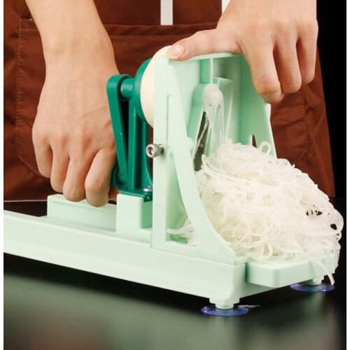 Multifunctional Vegetable Cutter Kitchen Manual Fruit Spiral Slicer Food Chopper Grater Cucumber Peeling Knife Cutting Machine