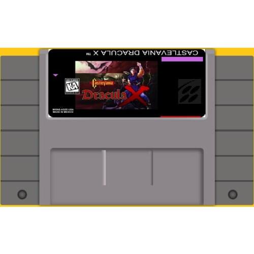 Save File Castlevania Dracula X 16 Bit Game Card For USA NTSC Game Player
