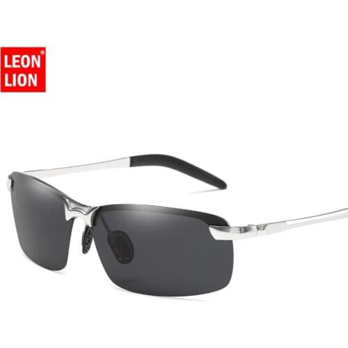 LeonLion 2021 Classic Polarized Sunglasses Men Brand Designer Metal Sun Glasses Women Shopping Travel Driving Oculos De Sol
