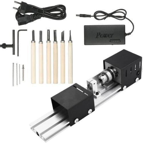 100W Mini Beads Machine Miniature Lathe DIY Buddha Pearl Lathe Grinding and Polishing Beads Lathe Polishing Drill Rotary Tool