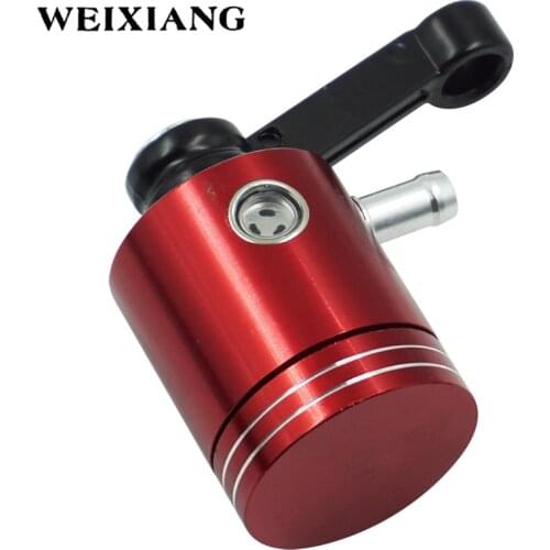Universal CNC Aluminum Alloy Motorcycle Brake Clutch Pump Reservoir Master Cylinder Fluid Oil Reservoir Cup Fluid Bottle