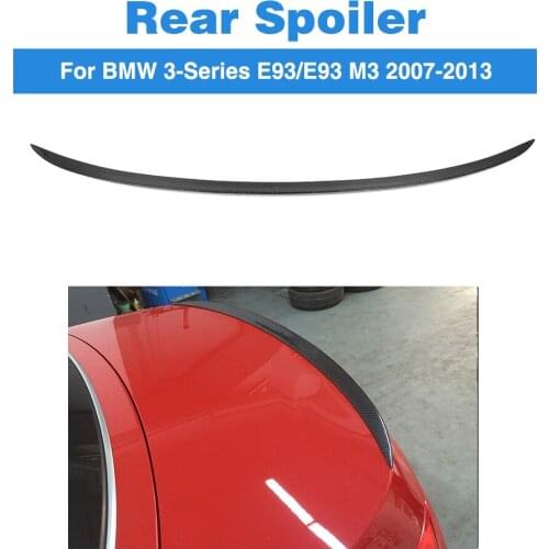 Carbon Fiber Rear Boot Lip Spoiler Wing For BMW 3 Series E93 M3 325i 328i 330i 335i 2007 - 2013 Car Styling FRP Unpainted