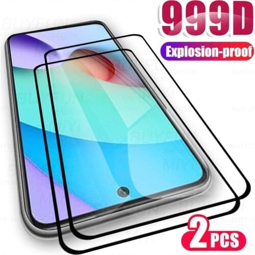 10redmi 2pcs full cover protective glass for xiaomi redmi 10 redmi10 redmy readmi ten armor safty screen protector tremp film 9h