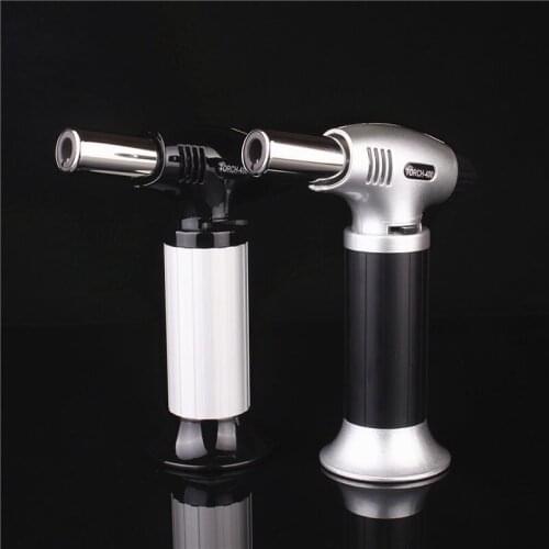 Torch Lighter Blow Culinary Torch Metal Inflatable Windproof Torch Lighter Kitchen Supplies High Temperature Resistance ZCF025
