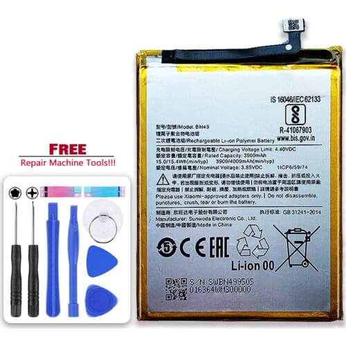 Original Kikiss For Xiaomi Red mi BN49 Battery 4000mAh For Xiao mi Redmi 7A Redmi7A Redmi 7 A For Redrice BN 49 Batteries