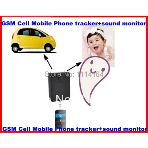 Wireless Audio Voice Tracker SIM Monitor GSM Cell Mobile Phone tracker+sound monitor