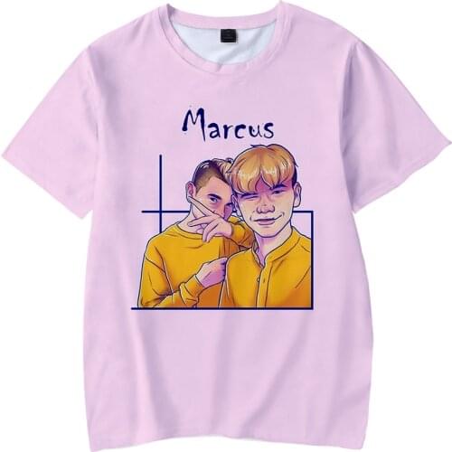 Kids Casual T Shirt Marcus And Martinus Short Sleeve T-Shirt Boys Girls Tees Hip Hop Streetwear Tshirts Tops Children Clothes