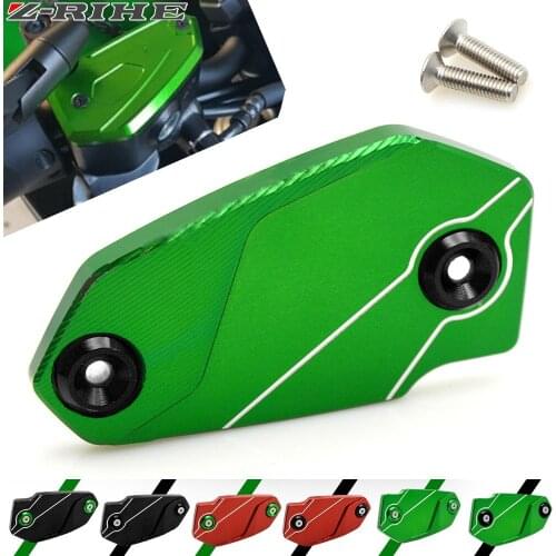For Kawasaki ER6F ER6N ER6F VERSYS 650 Motorcycle Brake Fluid Reservoir Tank Cover CNC Aluminum Brake Fluid Reservoir Cap ER6F