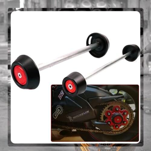 For Ducati Diavel Monster 1200 1098 1198 1199 1299 1299S Motorcycle Front & Rear Axle Fork Crash Sliders Wheel Protector