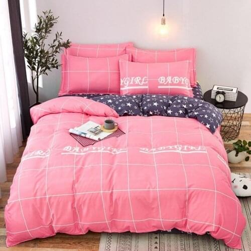 Solstice Home Textile Triangle Geometric Linen King Queen Duvet Cover Stripe Bed Sheet Pillowcase Boy/Girl Kid Adult Bedding Set