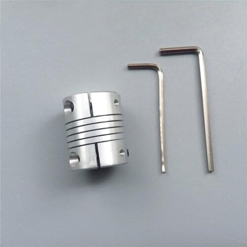 Alloy Elastic Clamping Coupler 4x5/4x6/4x6.35/5x5/5x6.35/6x6.35mm Flexible Clamp Shaft Coupling for RC Tug Boat Motor Parts