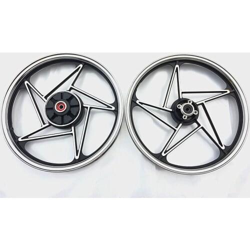 EN125-2/3 HJ125K-A/2A/3A Motorcycle Front Aluminum Alloy Wheel Hub Motorbike Scooter Rear Rims Back Wheel