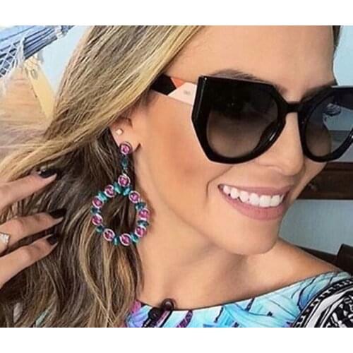 HARMTTER Womens Cat Eye Sunglasses