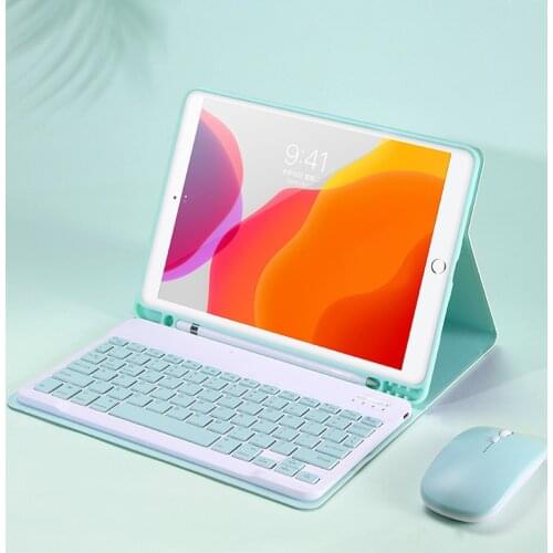 Keyboard mouse For iPad 9.7 2018 10.2 5th 6th 7th Air 3 10.5 Air 4 10.9 funda Bluetooth Keyboard Case for iPad Pro 11 2021 Cover