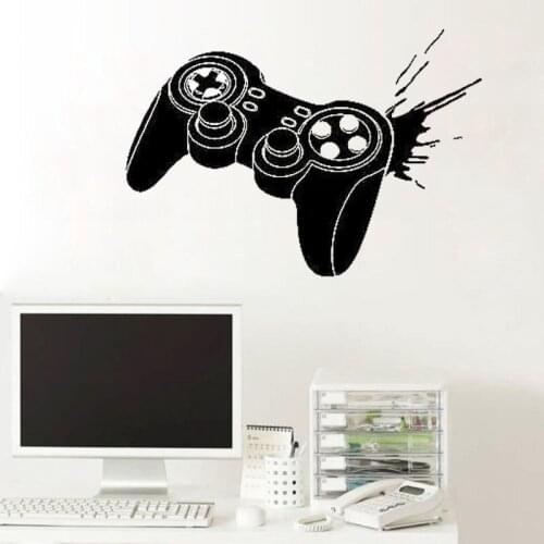 Controller Wall Stickers Removable Boys Bedroom Decal Joystick Play Room Gameing Murals Video Game Home Decor G33