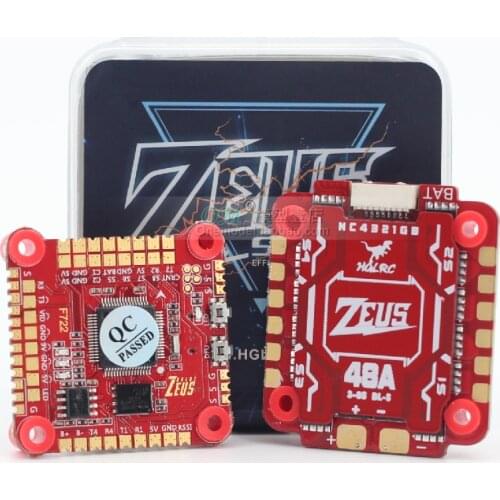 Original HGLRC Zeus F748 STACK 3-6S MPU6000 F722 Flight Controller 48A BLHELIS 4in1 ESC for FPV Racing Freestyle Drones DIY Part