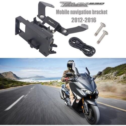 For YAMAHA TMAX 530 T-MAX 530 2012-2016 Motorcycle modified Windscren Bracket with Mount mobilephone GPS and navigation Holder