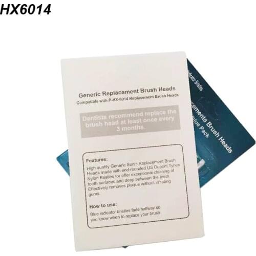 100pcs 25packs HX6014 Electric Toothbrush Heads Replacement Toothbrush Heads Brush Heads Suitable for Ph Soni care