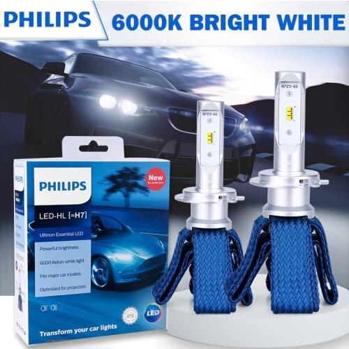 Philips LED 9012 HIR2 Ultinon Essential H4 Hi/lo LED Light H11 H7 9005 9006 H16 H8 LED Headlight HB3 HB4 Automobiles Auto Bulb