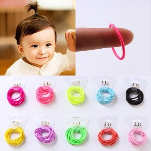 20 pcs/lot Simple nylon hair ring Disposable Baby girls elastic hair rubber bands accessories for children hair ties scrunchie