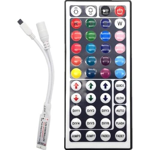 Led Controller 44 Keys 24 Keys LED IR RGB Controler LED Lights Controller IR Remote Dimmer DC12V WiFi Control For RGB LED Strip