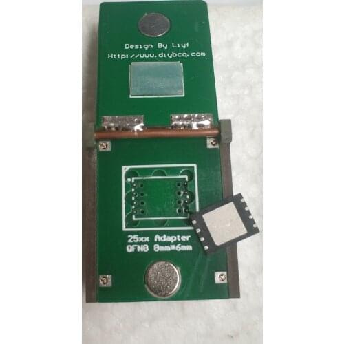 QFN8 Flip Burn-in Socket WSON8 8mm*6mm Universal QFN8 to DIP8 WSON8 to DIP8