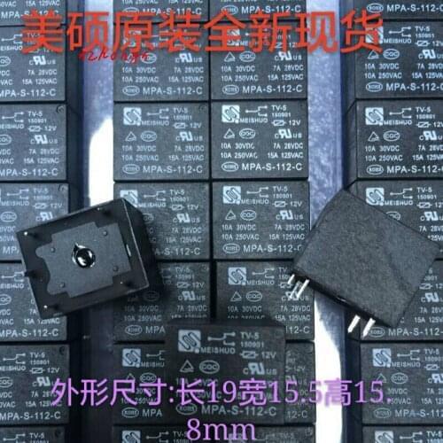 Relay MPA-S-112-C 10A 5 Feet 12V Set Conversion New Original