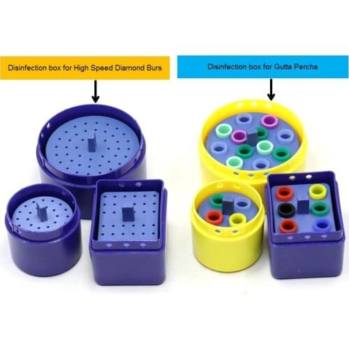 1Pcs Dental 26 Holes 36 Holes 44 Holes Endo Box Sterilization Box for Gutta Percha High Speed Burs Autoclavable Random Color